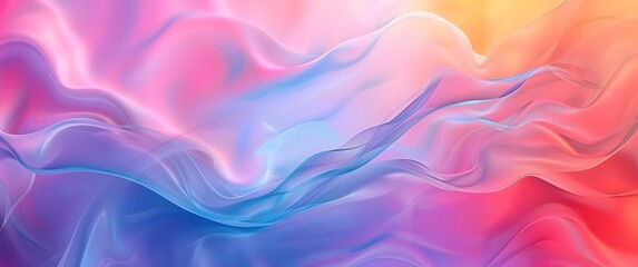 Fototapeta premium Abstract Colorful Wavy Gradient Background