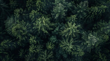 Forest landscape pattern background top view generated by ai