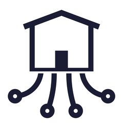 warehouse, distribution and logistics icon