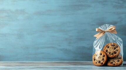 Delight in every bite of freshly baked chocolate chip cookies wrapped with love for a sweet gift experience