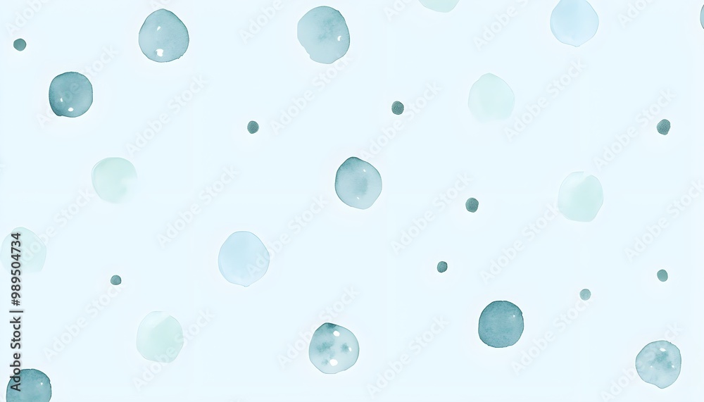 Sticker abstract watercolor circles pattern