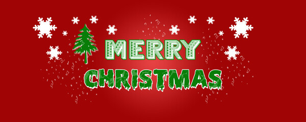 Merry Christmas Text banner