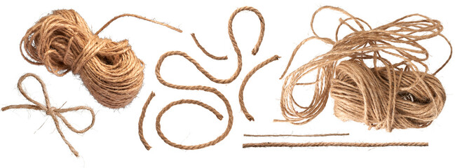 small strings rope collection - ready to use premium PNG cutout isolated image © Layer-Lab