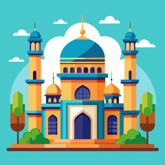 taj mahal vector illustration