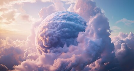 Floating cloud sphere