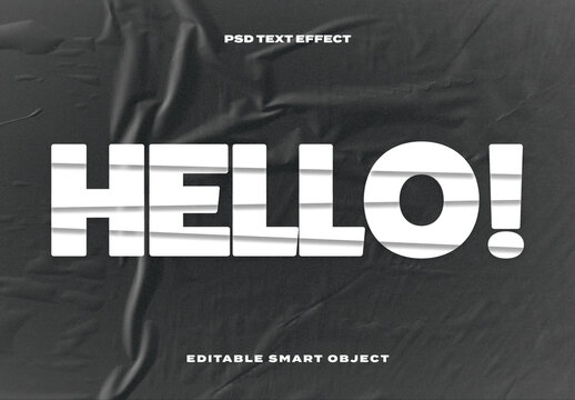 Shadow Sliced Text Effect