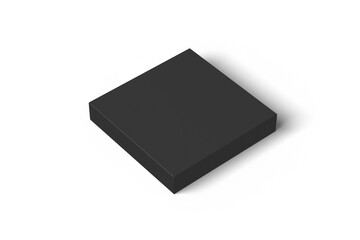 3D Illustration. Box mockup isolated. Top view
