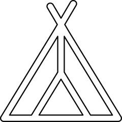 Single isolated icon with outline style icon on white background