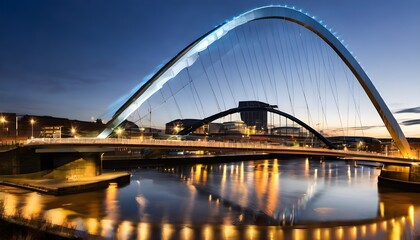 Naklejka premium A view of the Gateshead Bridge