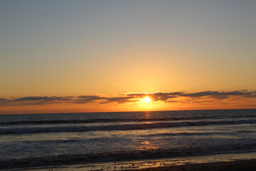 Sunsets on the beach
