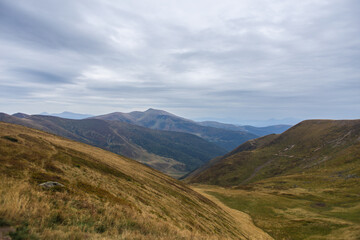 Beautiful mountain landscape. Ukrainian Carpathian Mountains.