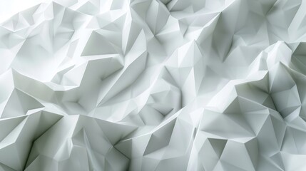 White polygon textured background