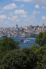 Naklejka premium istambul panoramica cidade mesquita turquia