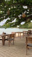 Beautiful beach cafe
