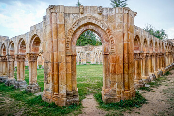 Romanesque monastery of San Juan de Duero built in the 12th century