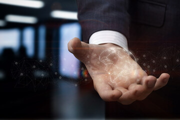 The concept of global interaction and connectivity.