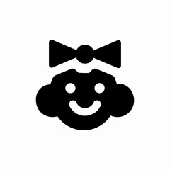baby girl icon sign vector