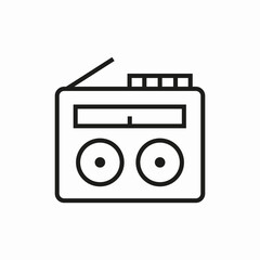 radio antenna icon sign vector
