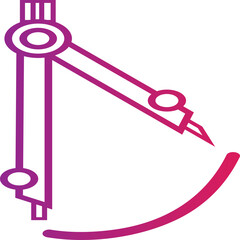 Single isolated icon with outline style icon on white background