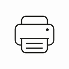 printer fax machine icon sign vector