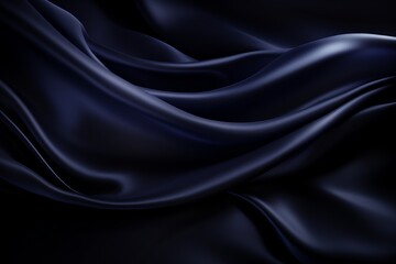 Obraz premium Elegant dark satin fabric draping softly under gentle lighting at an artistic studio