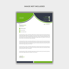 Professional letterhead and invoice design for business headquarters. invoice design illustration, letterhead. Modern business design that is both imaginative and simple.