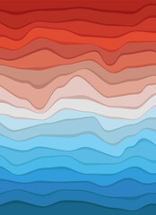 Modern Minimalist Style Coloring Poster Template Background Vector Set Collection