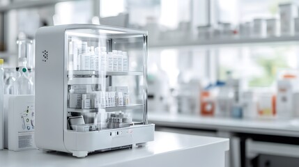 Sleek and Modern White Kitchen Refrigerator in Bright Home Interior