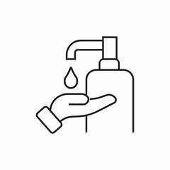 desinfectar medicine hand sanitisers icon sign vector