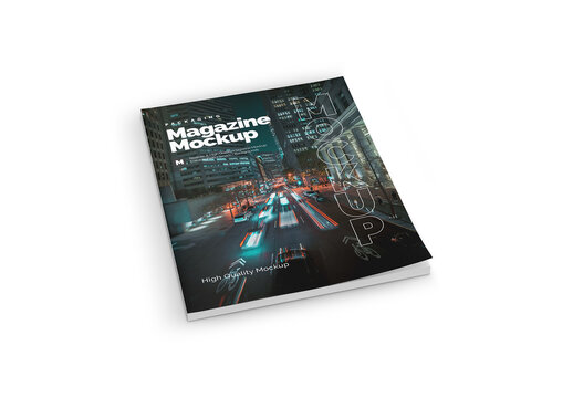 Softly Folded Cover Magazine Mockup