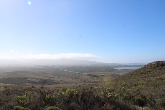 Looking down into Los Osos and the Morro Bay Slough