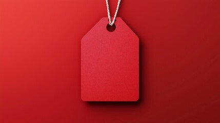 Red sale tag.