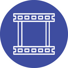 Obraz premium Single isolated icon with outline style icon on white background