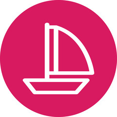 Single isolated icon with outline style icon on white background