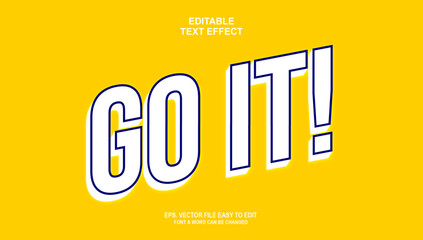  Editable text effect trending style modern