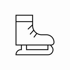 ice skating icon sign vector