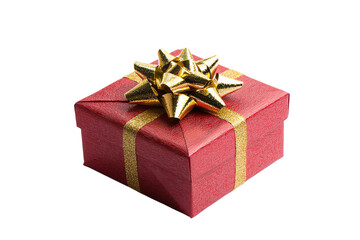 Obraz premium Elegant Gift Box with Ribbon and Bow, Perfect for Holidays, Birthdays, and Special Occasions