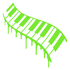 Grand Piano Organ Synthesizer Keyboard Music Logo Design Lover Art Vector Illustration Card T-Shirt Poster Sticker Graphic Print Decorative Drawing Isolated Logo Decoration Symbol Creative Cool Style
