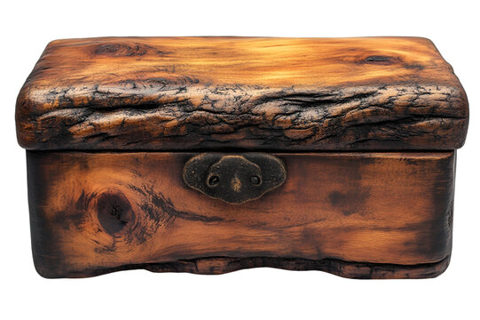 a wooden box with a handle

