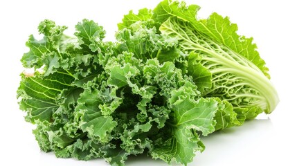 Fresh greens on a clean surface, perfect for cooking or photography