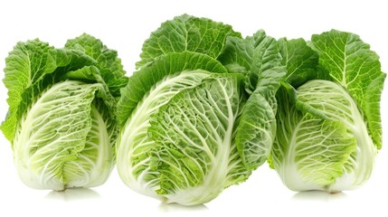 Obraz premium A unique arrangement of fresh lettuce leaves stacked upon one another