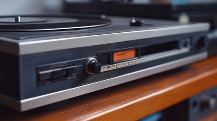 Retro Cassette Player, vintage radio.