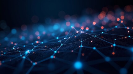 Fototapeta premium Digital Network: Connecting Technology and Innovation