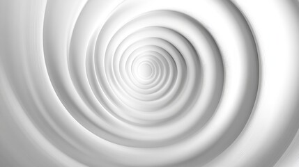 A modern design of dynamic concentric shapes with a white to grey gradient, perfect for clean, abstract visuals with soft depth and movement