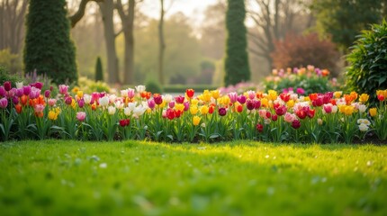 Lush Garden Blooms: A Colorful Floral Paradise