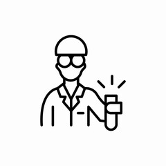 chemistry test tube icon sign vector