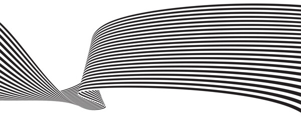 abstract black and white wave background