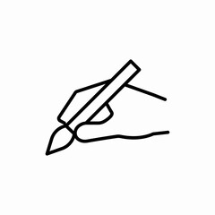 pencil writing hand icon sign vector