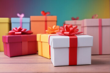 Fototapeta premium colorful gift boxes