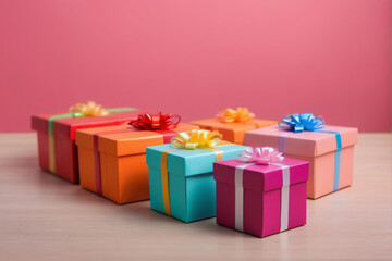 colorful gift boxes